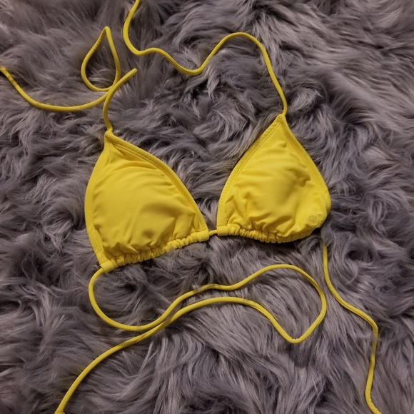 OP Other - OP Bright Yellow Triangle Bikini Top